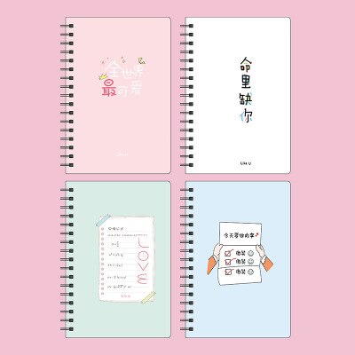 Sakura Notepad Student Stationery Notebook Novelty Cartoon Coil Notebook Cute Notebooks Random Learning Office Supplies: Orange