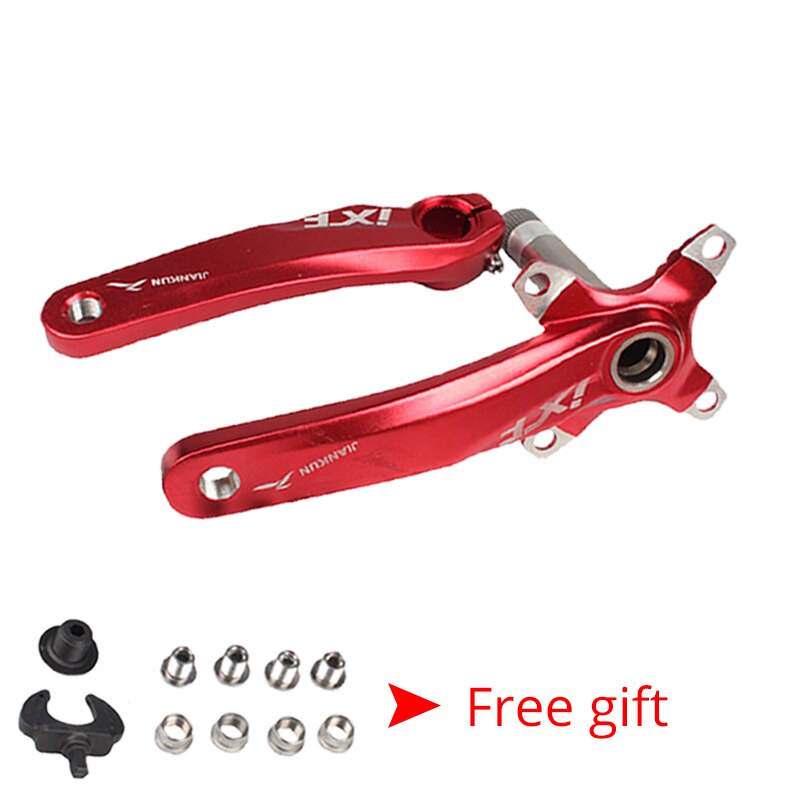 JIANKUN 170mm MTB Bike Crank 2pc 9/16in Pedal 104BCD IXF Arm chainring Aluminum Road Bicycle Crankset with Bottom Bracket BB