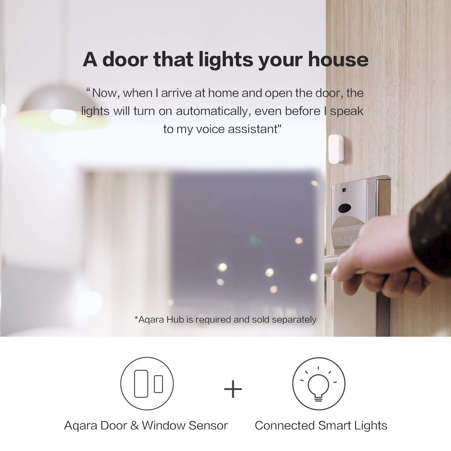 Original aqara dørsensor mijia smart home kit zigbee function mi home app kontrol alarm dør vindue sensor gateway hub