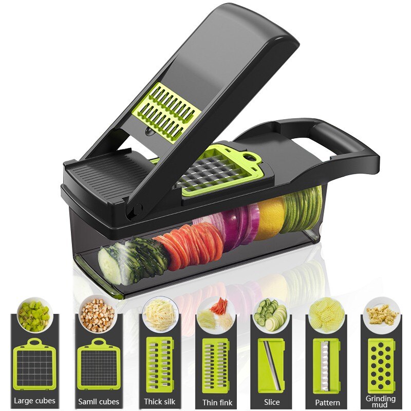 Mandoline snijder groentesnijder multifunctionele fruit aardappelschiller wortelrasp mand groentesnijder keukenaccessoires