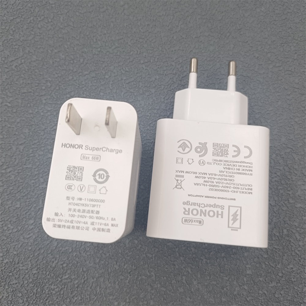 HONOR – chargeur d'origine 66W EU US, adaptateur mural rapide, câble USB 6A pour Honor X9C 90 80 Pro Magic 7 Lite Vs3 V3 V2 Vs2