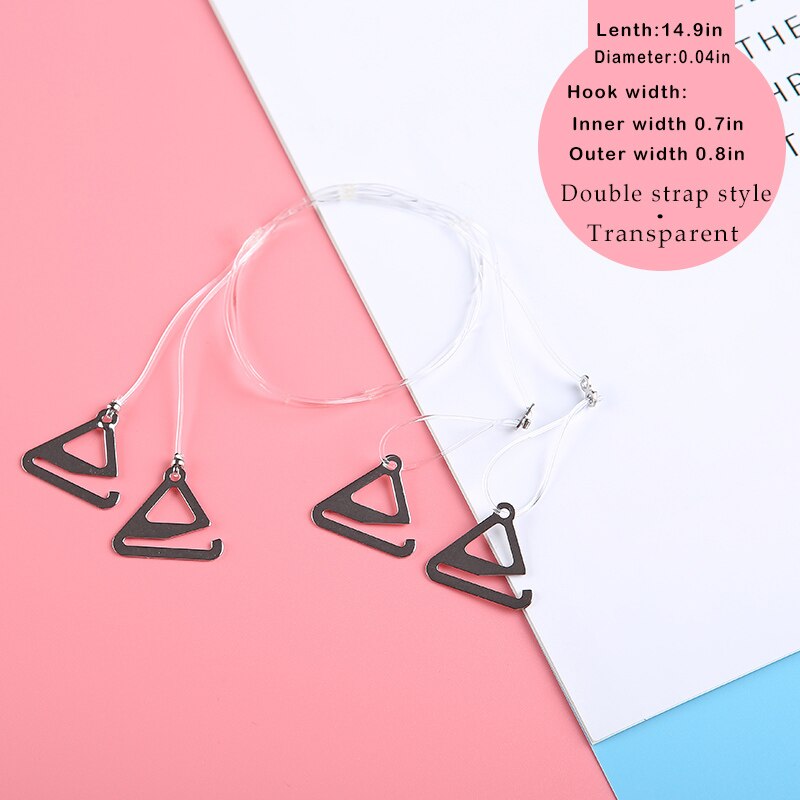 1 paar dames verstelbare bh-bandjes feest avondjurk ondergoed accessoires transparant alle match onzichtbare bandjes 3 kleuren