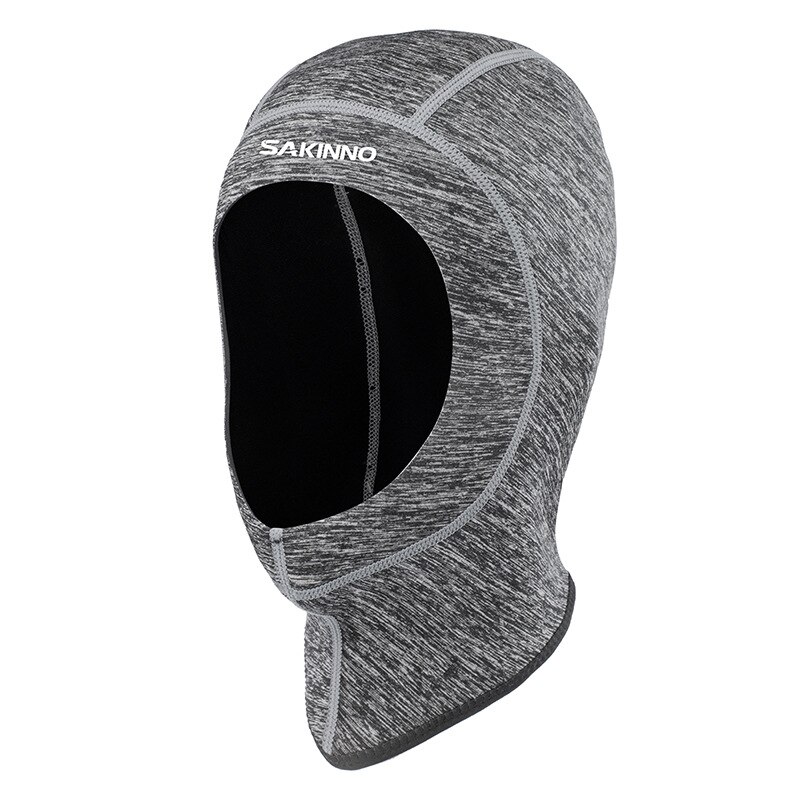 2MM Neopren Tauchen Kopfbedeckungen Männer Frauen UV-beständig Sonne-nachweisen Maske Surfen Schnorcheln Kappe Winter Thermische Haube Hütte Schwimmen Kappe: dunkel Grau
