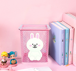 Vase à crayons rose licorne Cactus flamant rose Pot à crayons carré maquillage porte-pinceau papeterie fournitures de bureau: Rabbit
