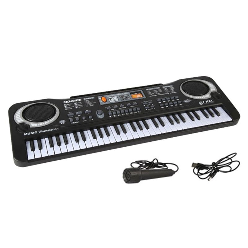 61 Key Music Electronic Keyboard Digital Piano Organ with Microphone