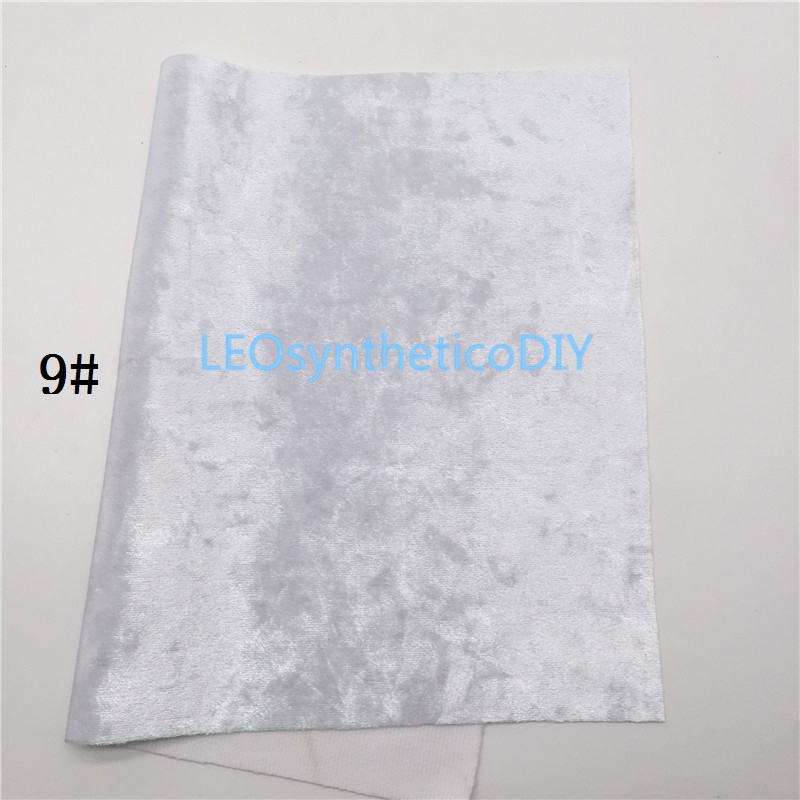 Leosyntheticodiy pastelfarver knust fløjl blødt stof til sløjfer gør 21 x 29cm 6 s 16: 9
