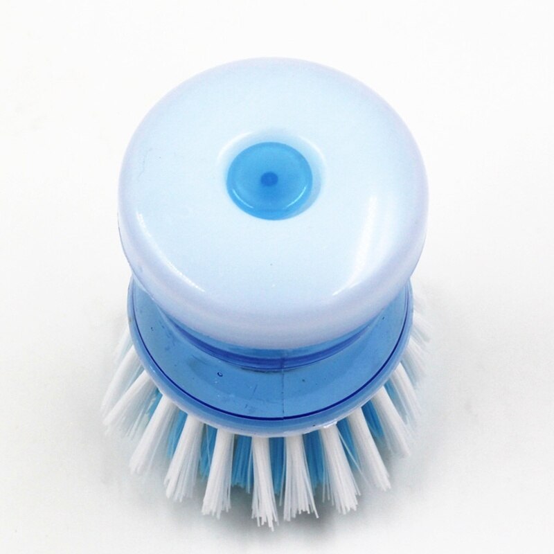 Kitchen Dish Brush With Liquid Soap Dispenser Plastic Pot Dish Cleaning Brush Home Cleaning Products Kitchen Washing Utensils