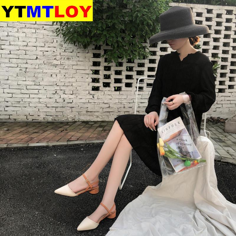 Sommer kvinner sandaler bryllup sko brude spiss tå kvinne lave hæler kjole sko sandalias mujer zapatilla mujer zapatos