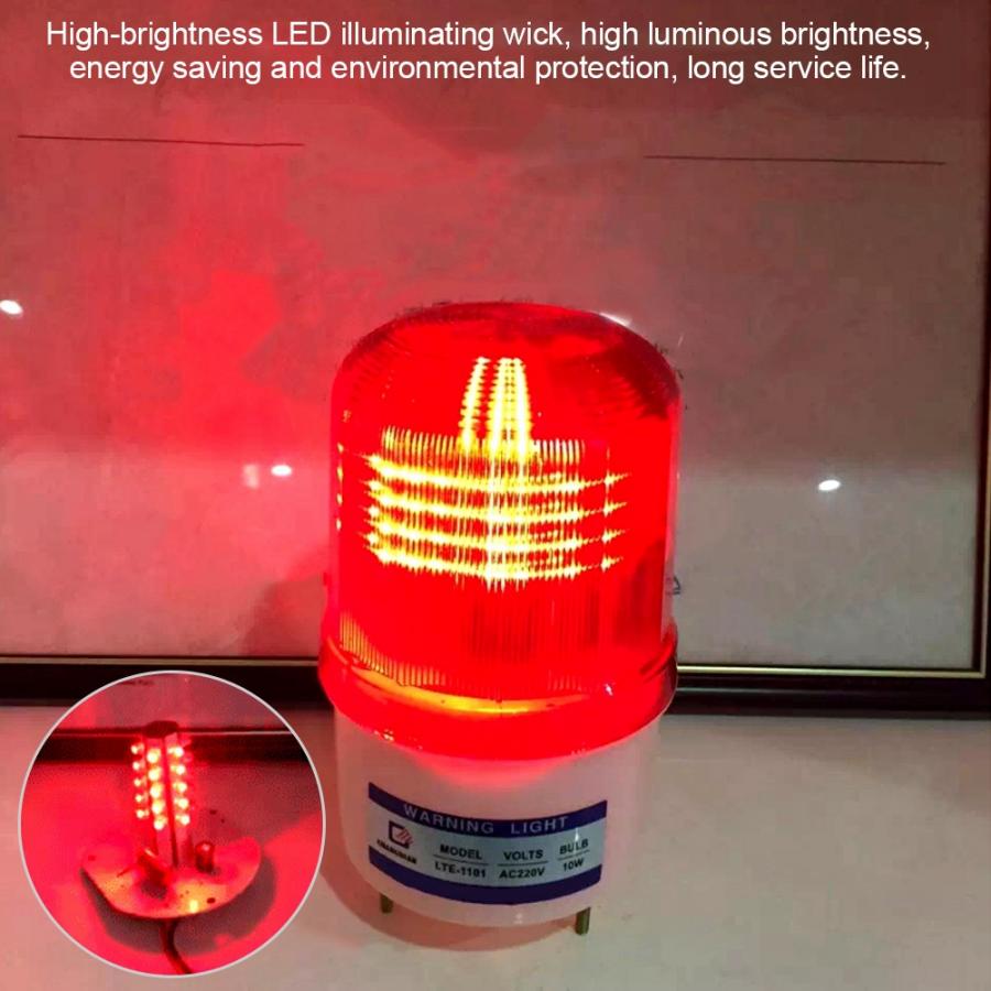 Emergency Warning Lamp 5W Rotating Led Light Traffic Construction Emergency Warning Lamp with Buzzer