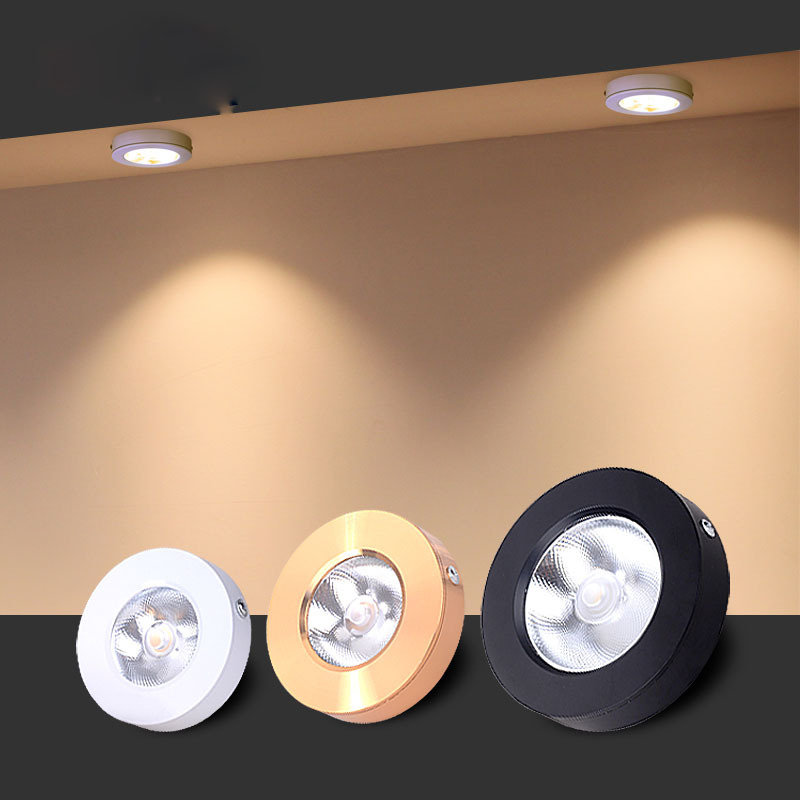 Spot LED Downlight Ultra Dunne Plafondlamp Led Spotlight 10W 7W 5W Opbouw Plafond Spots lamp Voor Thuis Keuken Armaturen