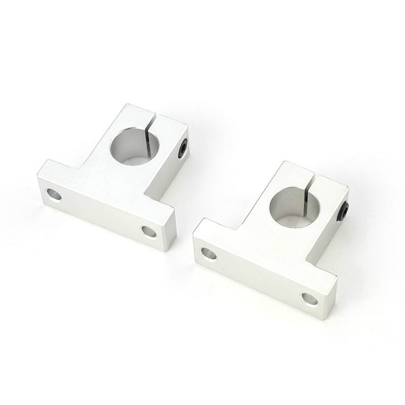 2pc SK8 SK10 SK12 SK16 SK20 SK25 SK30 SK35 SK40 Linear Rail Bearing Shaft Support Vertical Bracket Router SH8A 3D Printer Part