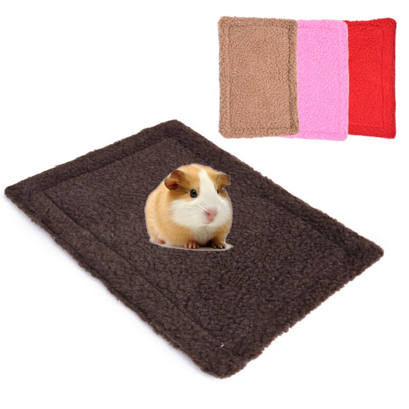 Zachte Fleece Hamster Mat Pluche Huisdier Hamster Kussen Mat Egel Eekhoorn Warme Deken Cavia Bed Slapen Bed Huisdier Producten