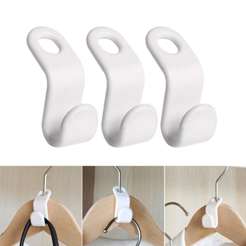 30 pcs S-Type Kleding Haak Dragende Ruimtebesparend Verdikte Garderobe Multifunctionele Hanger Organizer Accessoires