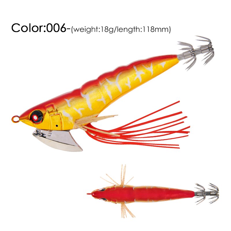 LETOYO 3.5 #18g Eging pesca adescare calamaro Jigging artificiale esca lancio calamaro gancio Jig per pesca in cavalla seppie attrezzatura per acqua salata totanare per seppia e calamari: 006