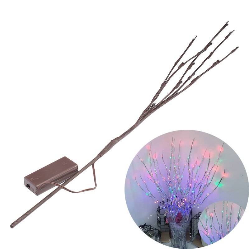 Simulation Tree Branch 20 LED Light String Christmas Decorations for Home Decorations Year's Decor: B