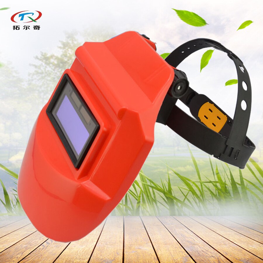 red Welding Helmet auto darkening Solar and Lithium Cell Welding Mask Half Face cool summer easy control comfortable MP03(1100)
