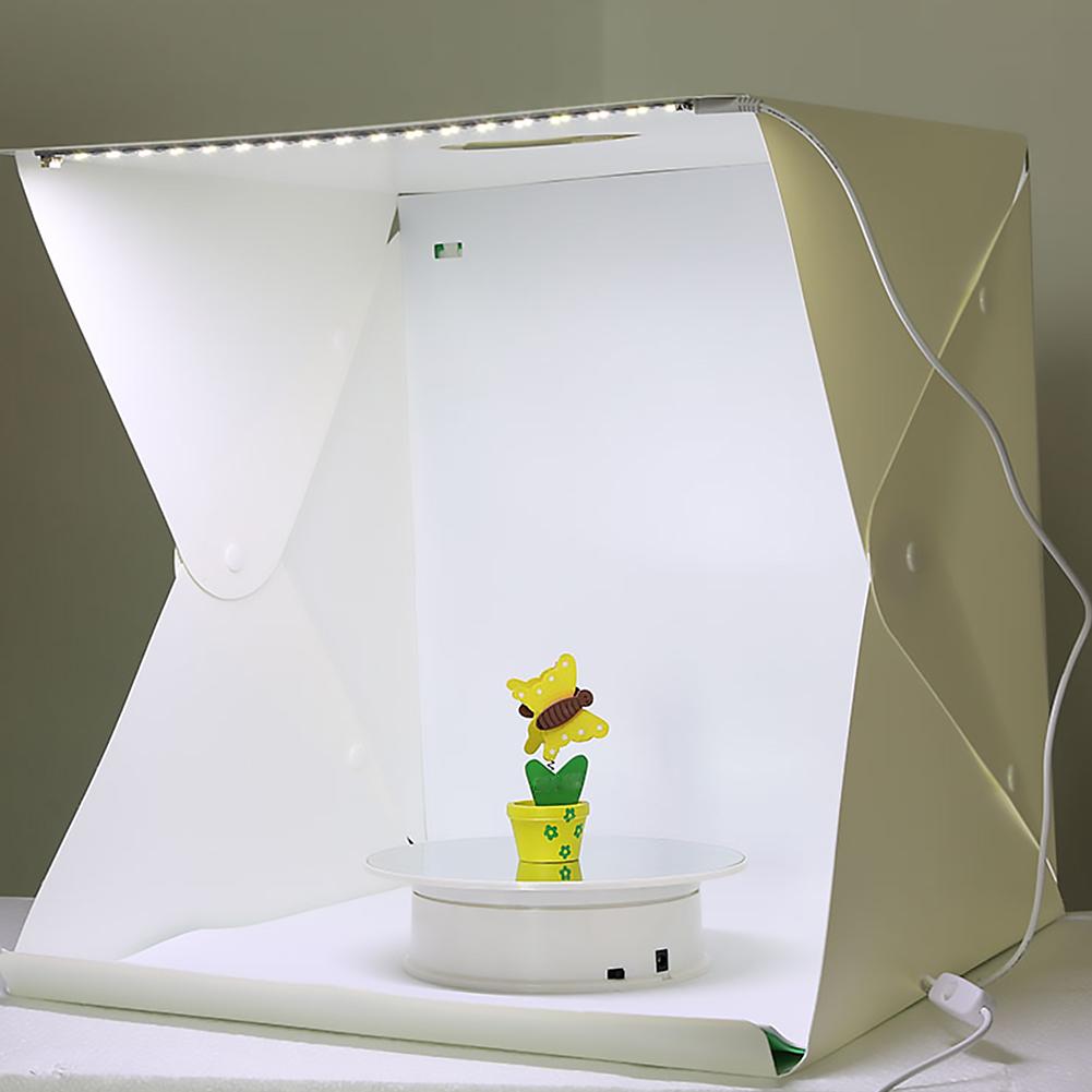 Draagbare 40X40cm Mini Vouwen Lichttafel Led Licht Fotografie Studio Softbox Ondersteuning