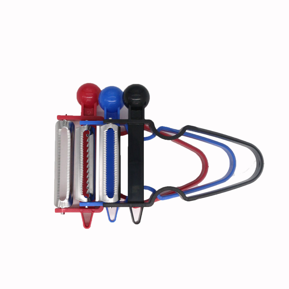 Multitrancheuse magique Trio Peele trancheuse déchiqueteuse éplucheur Julienne Cutter Multi peau lame inox râpe Zesters outil de cuisine