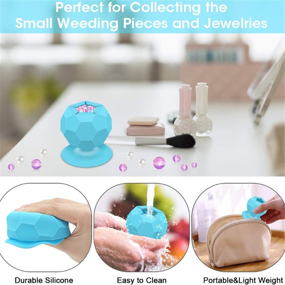 Portable Handicraft Waste Collector Household Vinyl Suction Cup Sewing Scrap Storage Collector DIY Handicraft Storage Accessires