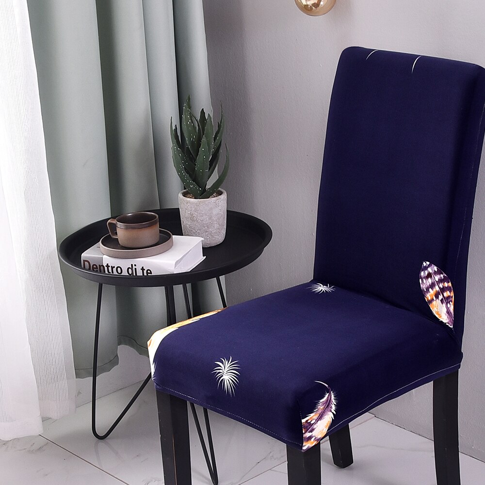 Elastische stoelhoes bloemen stretch print stoelhoezen voor bruiloft eetkamer spandex kantoor banket housse de chaise: 1