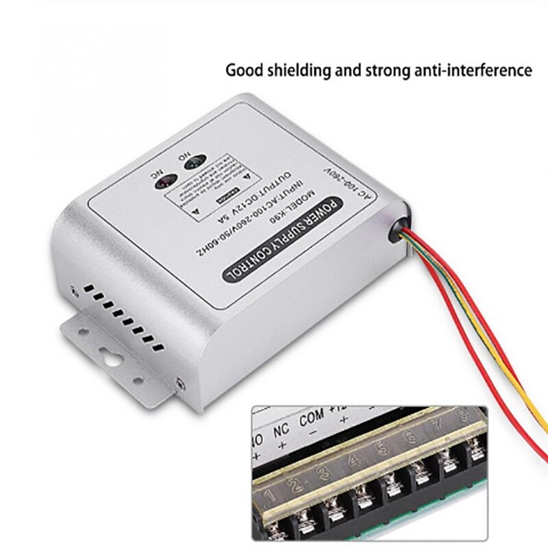 12v 5a universell strömförsörjning för passersystem med  ac90v-260v