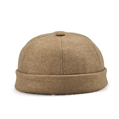 EAGLEBORN de de estilo chino gorra redonda Unisex Snapback pareja gorras con reborde de Color sólido de de los hombres: Khaki