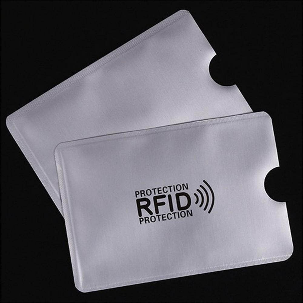 10pcs/set RFID Shielded Sleeve Card Blocking 13.56mhz IC card Protection NFC security card prevent unauthorized scanning: Red