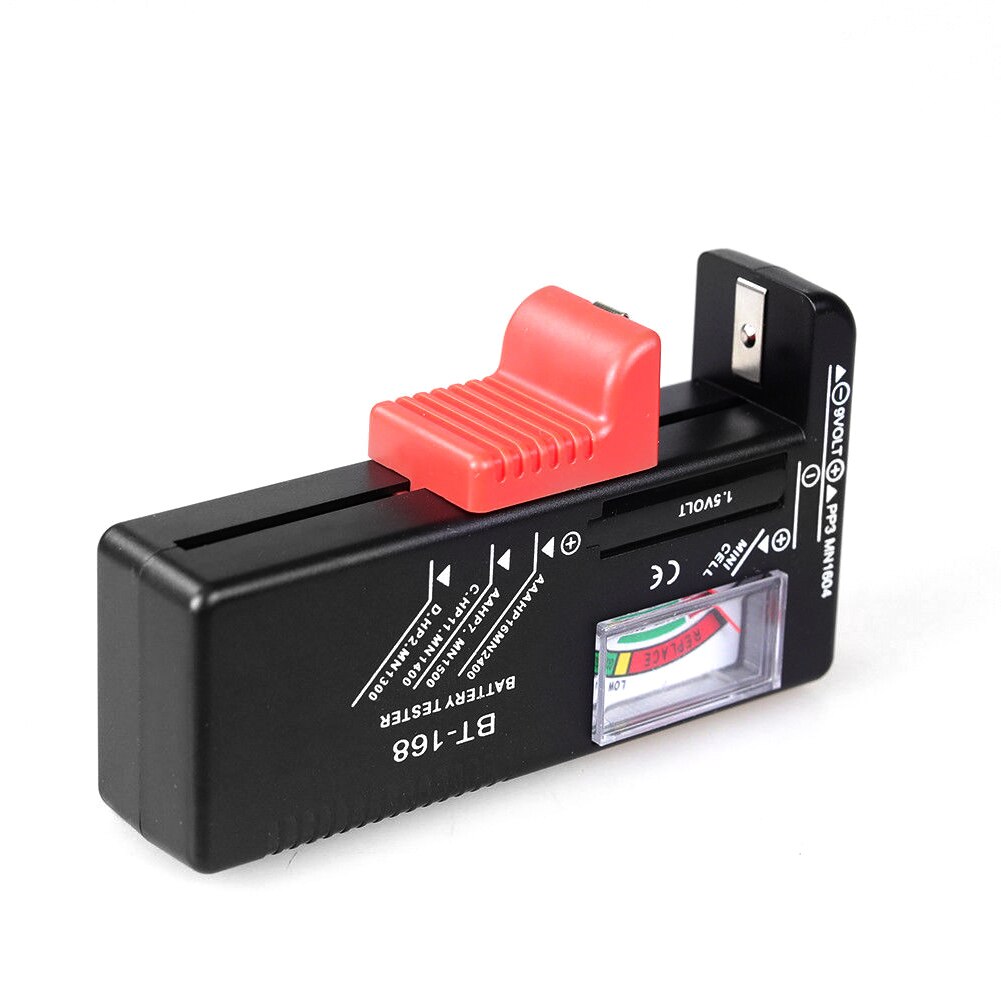 Digital Lithium Battery Capacity Tester Checkered Load Household Analyzer Display Check AAA AA Button Cell Universal Test BT-168