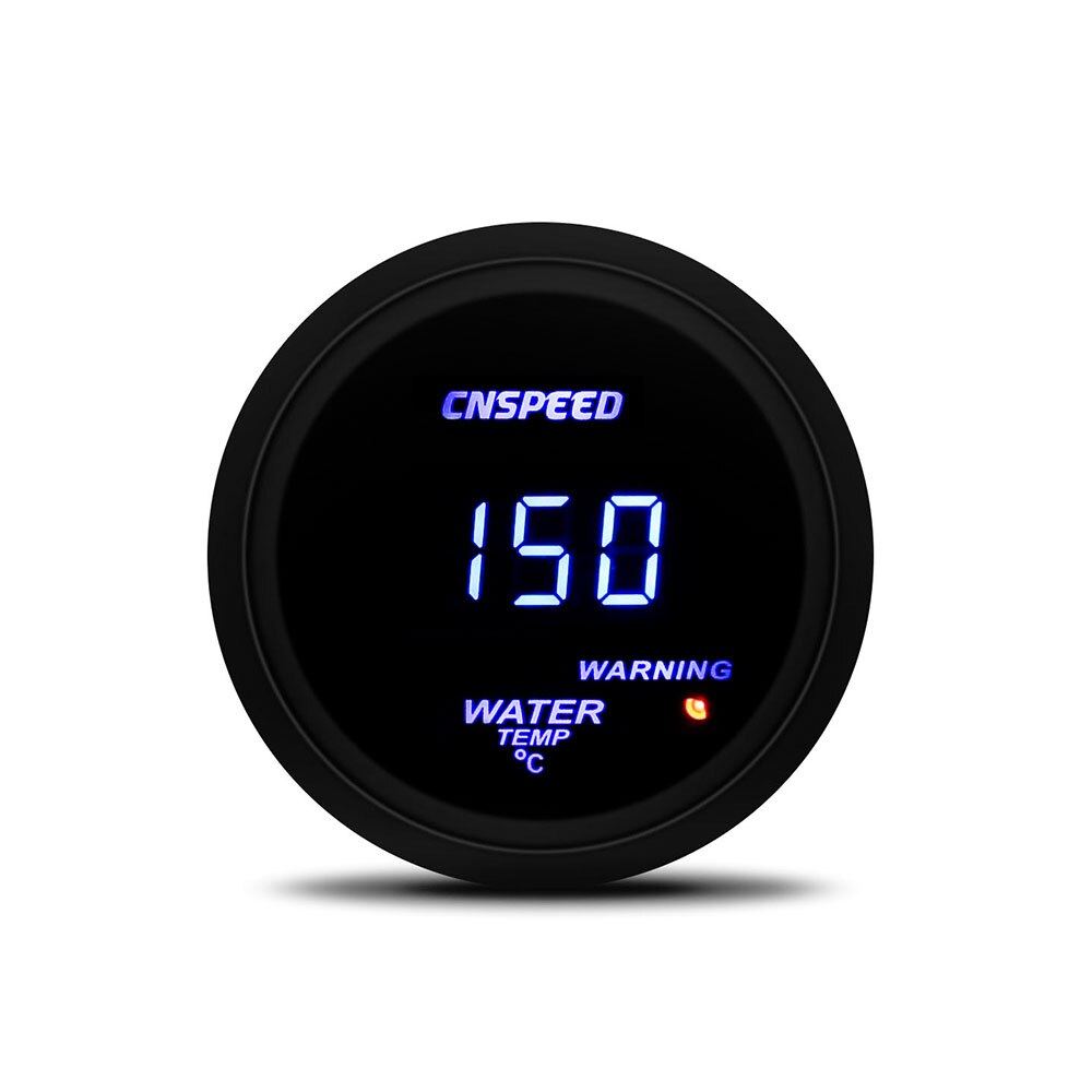 CNSPEED Car Auto Digital Water Temp Gauge With Sensor Smoke Lens water Temperature Meter YC101333