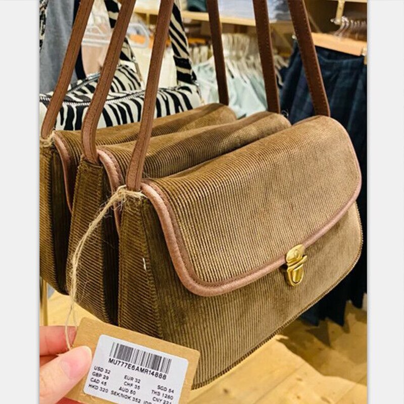 Sacs à bandoulière à la pour femmes, sacoche à main de style Brandy Melville rétro Hipster esthétique Vintage, sac carré tendance,