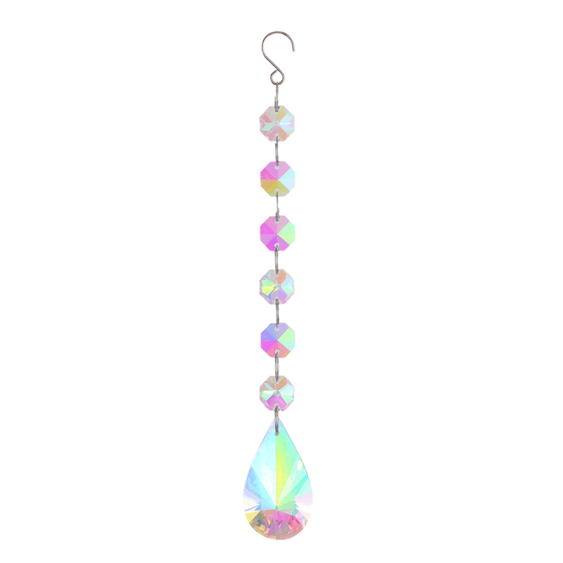 Carrillón de viento de cristal, campanas de viento, prismas de diamante, atrapasueños colgante, cortinas de ventana, decoración de jardín: 11 Wind Chime