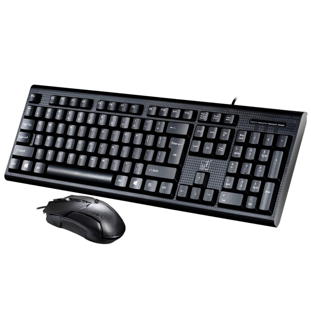 Keyboard Mouse Set Wired Universal for Home Office Computer Desktop PC ND998