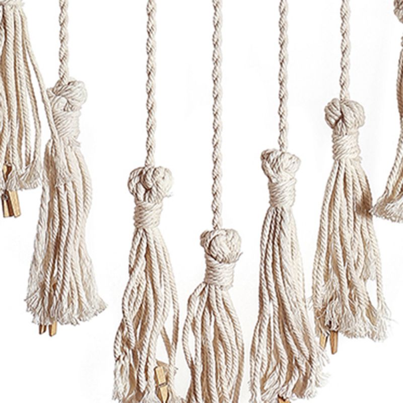 Hanging Photo Display Wall Decor With 20 Wood Clips And Light Strip Home Decor For Photo Collage Frame TasselA1