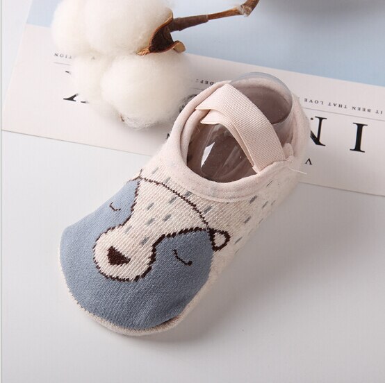Baby Jongens Meisjes Kids Mooie Animal Gedrukt Mode Anti Slip Sokjes Katoen Anti-slip net Shoe Sokken 1-3Y: 4