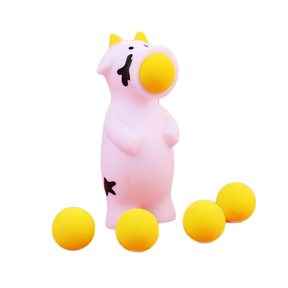 Kids Children Funny Squeeze Toys Dolls Toys Stress Relief Spit Balls Animal Shooting Toys Children Amused Squeeze Toy: A4