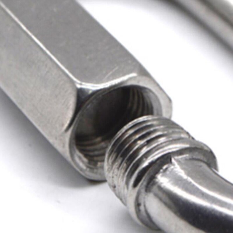 Fet fortykning rustfritt stål spenne fotlenker tilbehør ring fot trening leker papegøye rekvisita