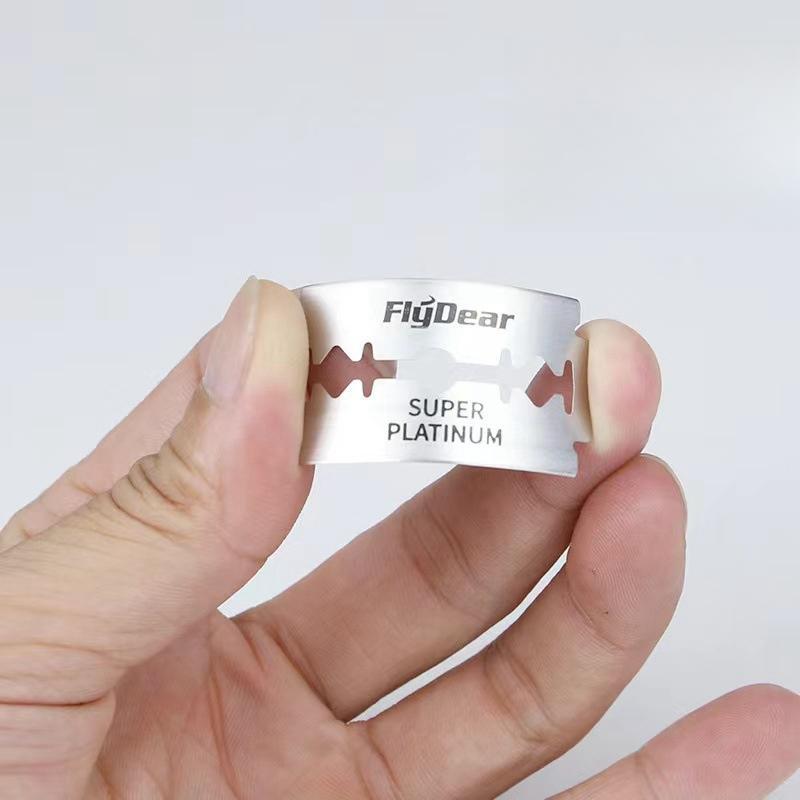 100 kpl ruostumattomasta teräksestä valmistettu partahöylän terä, kestävä reuna, erittäin turvallinen partahöylä, ruostumattomasta teräksestä valmistetut kaksiteräiset parranajoterät