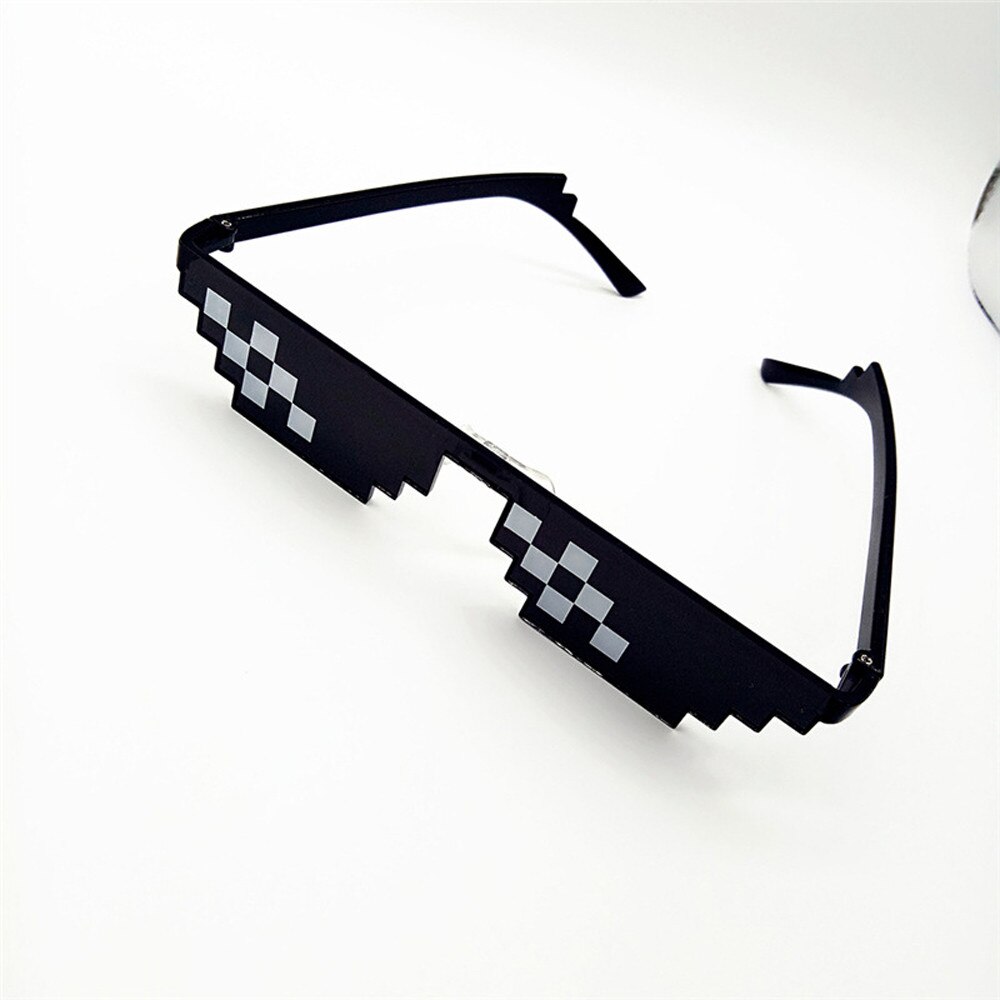 Grappige Trucs Bril Thug Life Bril 8 Bit Pixel Met Het Zonnebril Unisex Zonnebril Speelgoed Voor Kinderen Volwassenen Grappige speelgoed