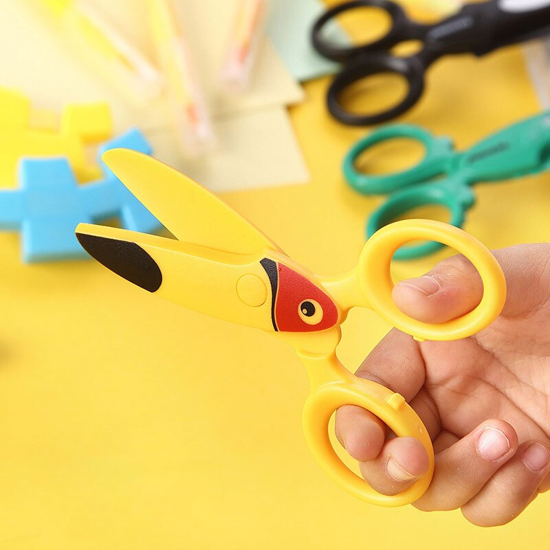 Cartoons Mini Scissors Kindergarten Manual Round H... – Grandado