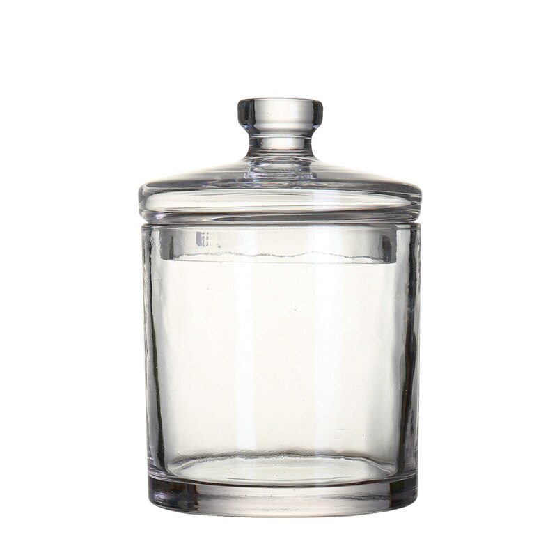 Handmade lead-free glass jar kitchen food bulk container set spice dried fruit storage tank salad bowl WF1104235: 700ML