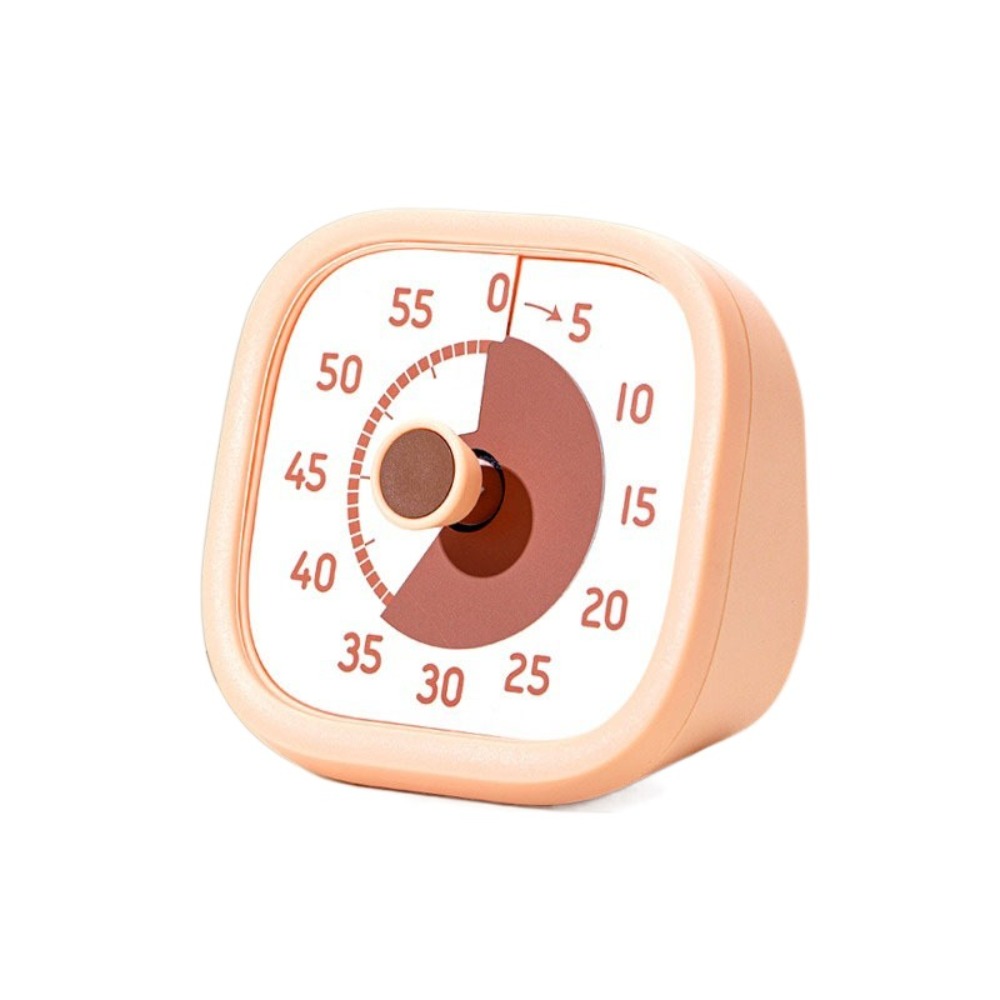Square 60 Minutes Visual Timer Ultra Silent Visualization Countdown Timer Self-discipline Alarm Clock Kitchen Timer Reading Room: green