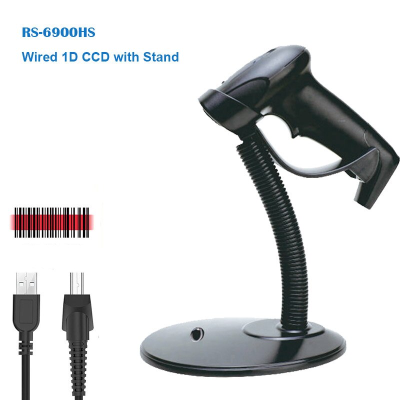 RS-6900WD handheld sem fio 2d scanner de código de barras leitor usb berço receptor base carregamento 1d código de barras digitalização portátil