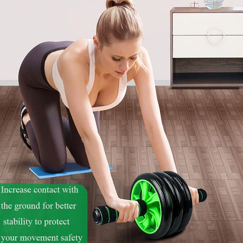 Abdominal Ab Roller Home Gym Fitness Gear Abs Trainer with Mat Double Wheel Machine Muscle Exercise Workout Equipmen