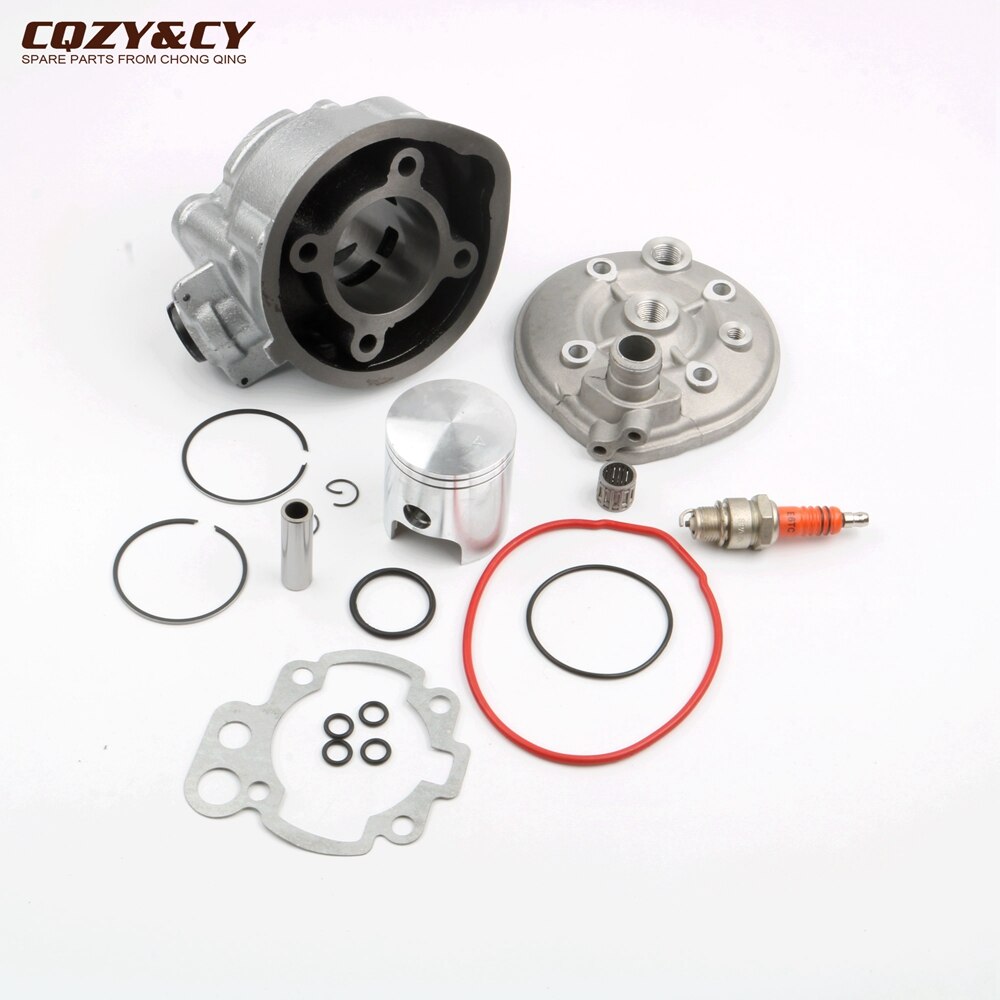 Kit de cilindro de gran cilindro para motocicleta, 90cc, 49mm, cabezal de cilindro para Yamaha DT50, TZR50, DT, TZR, 50cc, AM6, Minarelli, 2 tiempos
