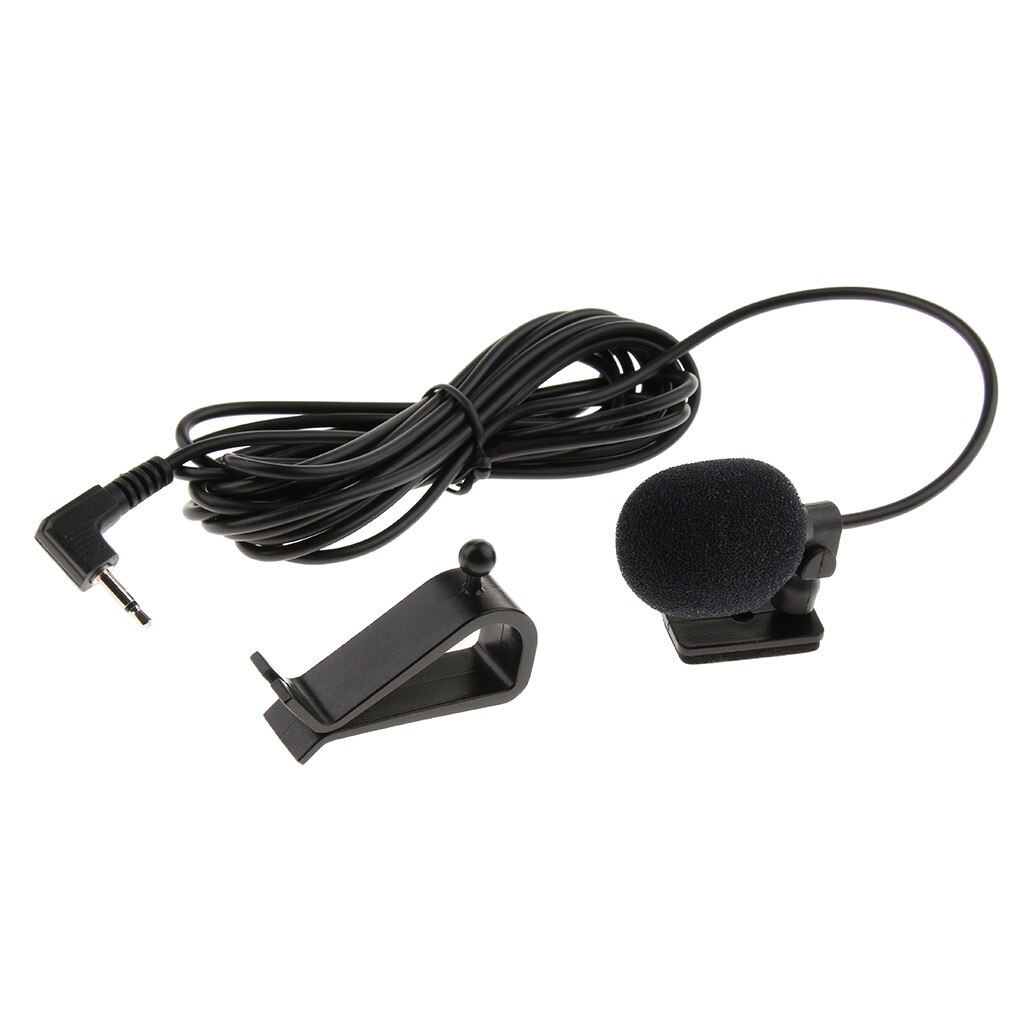 Omni-directional Microphone Condenser Mic for Car Stereo 3.5mm 2.5m Radio GPS DVD External Microphone