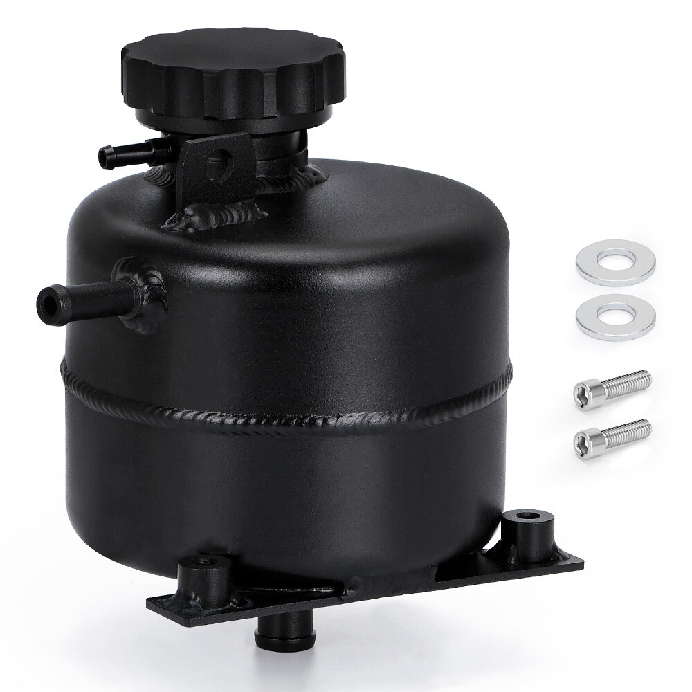 For mini cooper s  r52 r53 biltilbehør kjølevæske header ekspansjon overløp vanntank og lokk reservoar aluminiumsbeholder wlr-cot 03: Svart