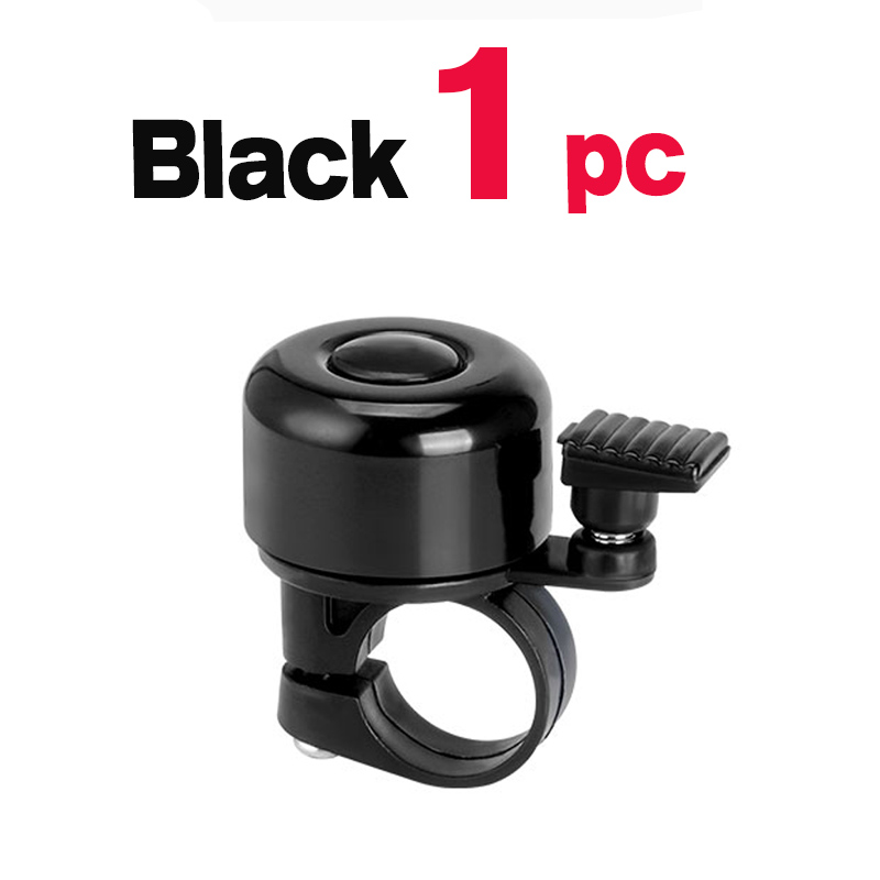 1~3 pezzi campanello per bicicletta in lega di alluminio MTB anello per clacson allarme sonoro di sicurezza manubrio allarme di avviso ciclismo accessori bici per bambini: nero
