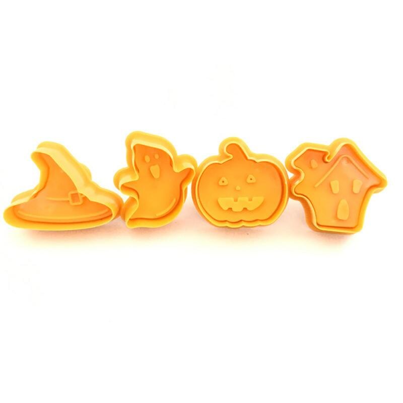 3D Halloween Pompoen Fondant Cake Cookie Chocolade Mold Cutter Bakvorm Mold Diy Fondant Gebak Decorating Bakken Tools: Default Title