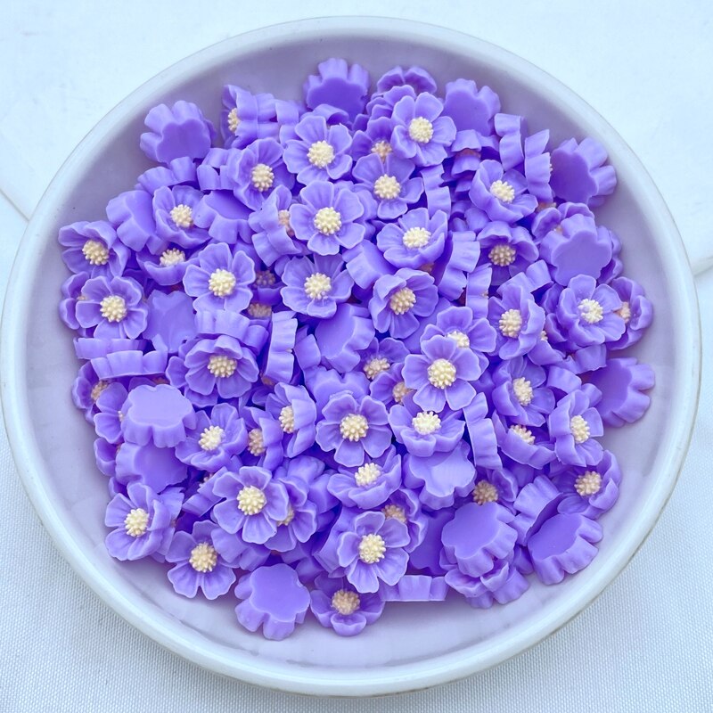 80 st söta blandade mini krysantemum blommor platt rygg harts cabochons scrapbooking gör-det-själv smycken hantverk dekoration tillbehör: A