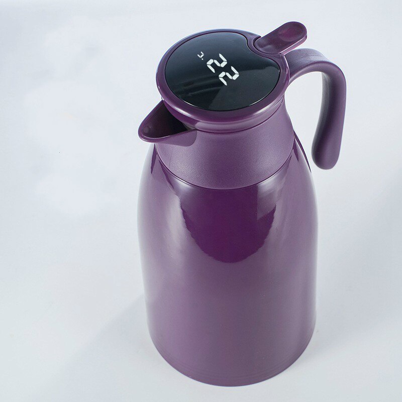 1l/1.3l smart isolering vattenkokare termosflaska hem hotell stor kapacitet glas liner kaffekanna temperatur display vattenflaska